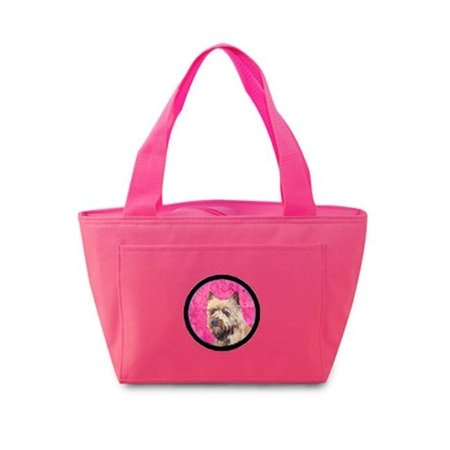 CAROLINES TREASURES Carolines Treasures LH9365PK-8808 Pink Cairn Terrier Zippered Insulated School Washable And Stylish Lunch Bag Cooler LH9365PK-8808